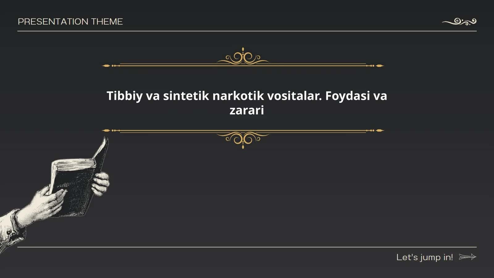 Tibbiy va sintetik narkotik vositalar. Foydasi va zarari 1