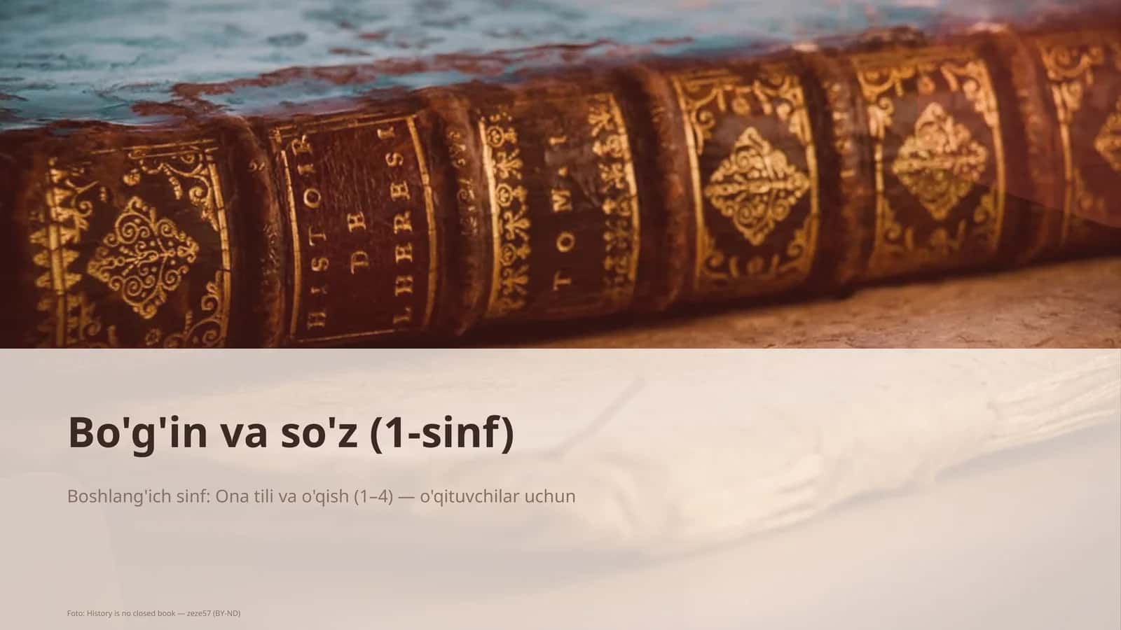 Bo'g'in va so'z (1-sinf) 2
