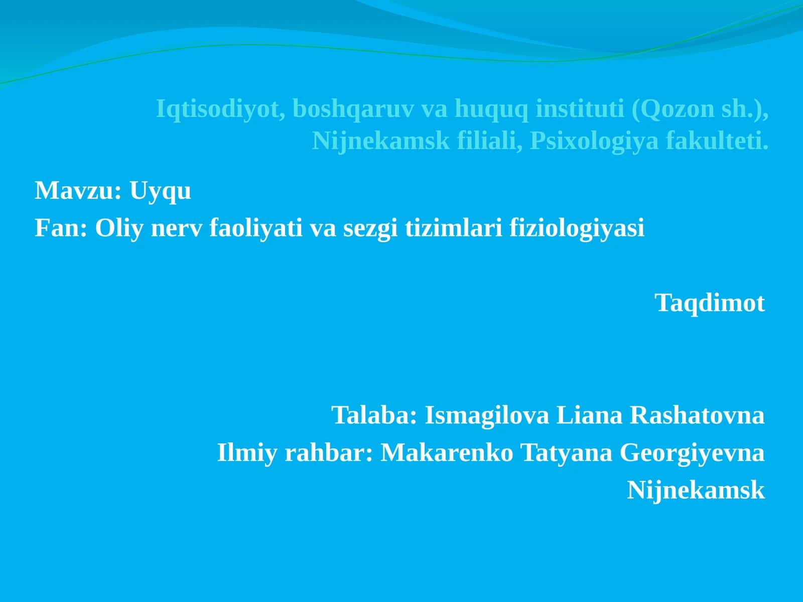 Tibbiyotda boshqaruv, iqtisod va psixologiya 1