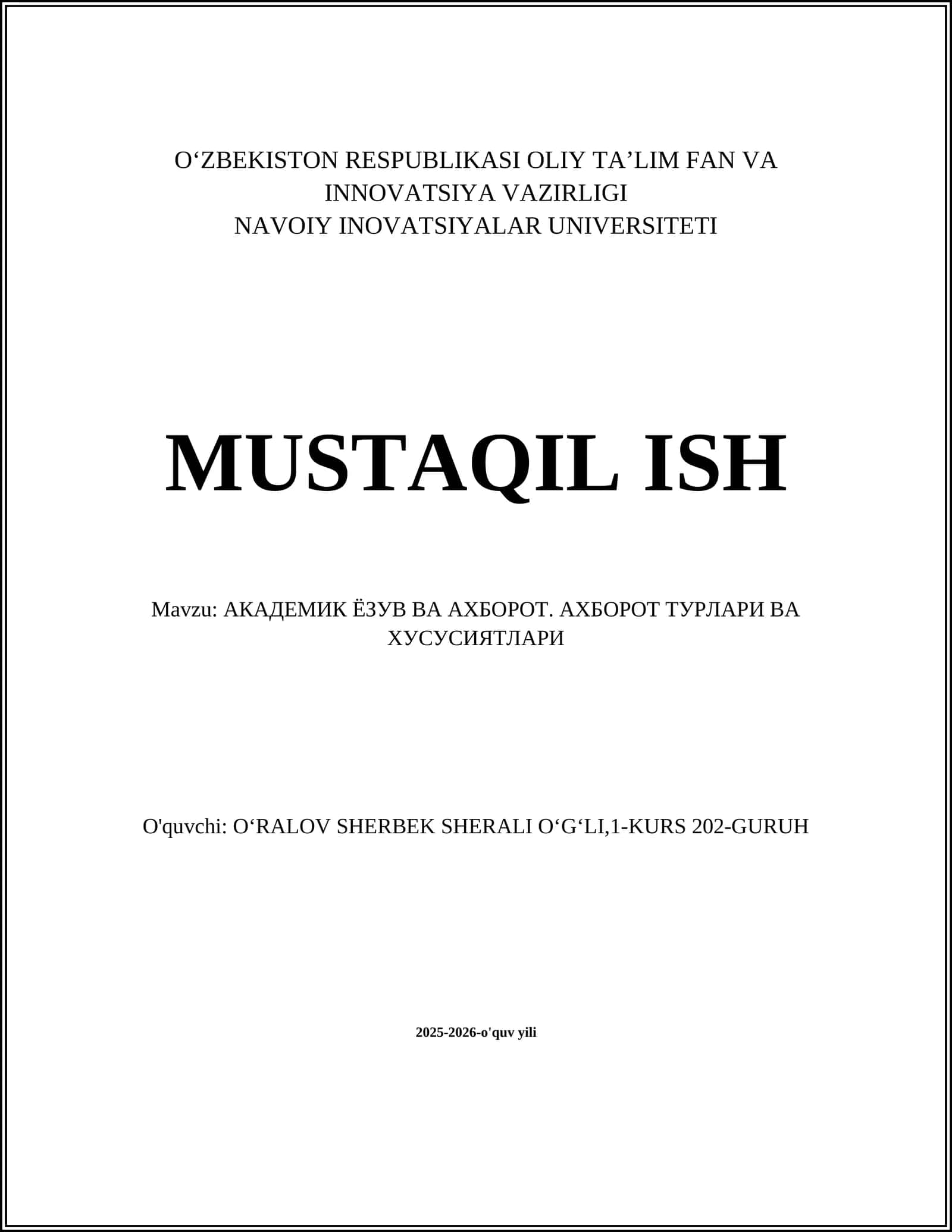 2025-2026-kurs navoiy inovatsiyalari universitetida mustaqil ilmiy ish 1