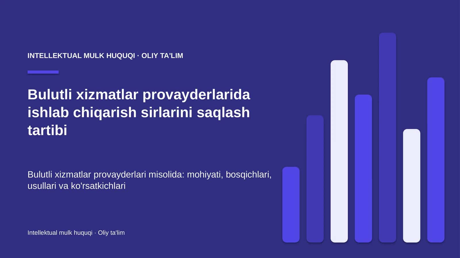 bulutli xizmatlar provayderlarida ishlab chiqarish sirlarini saqlash tartibi 2903 1