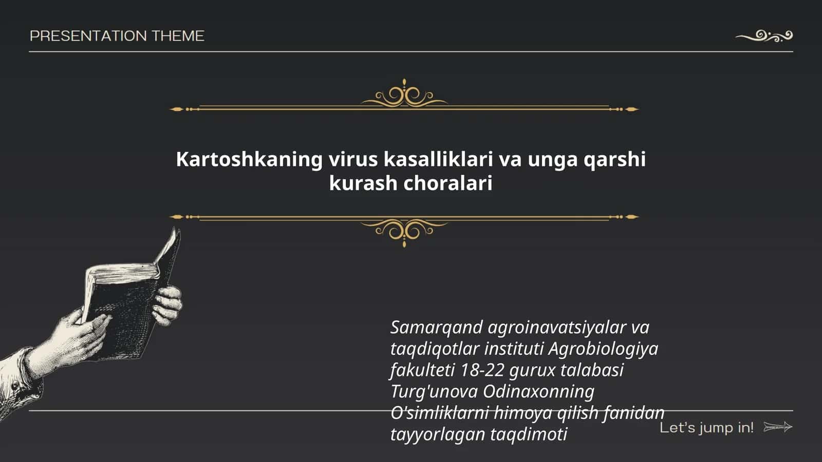 Kartoshkaning virus kasalliklari va unga qarshi kurash choralari 1