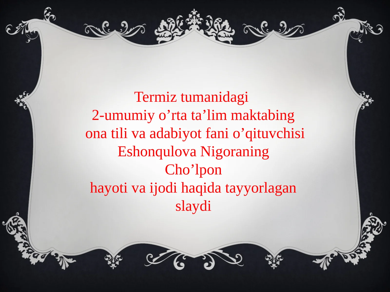 Cho’lpon hayoti va ijodi 1