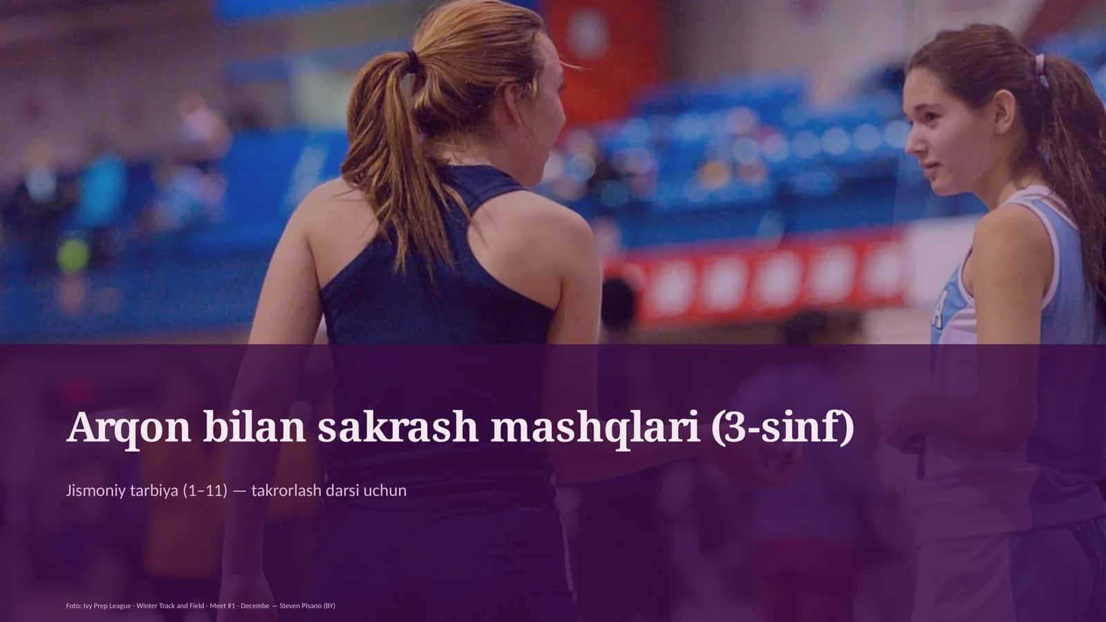 Arqon bilan sakrash mashqlari (3-sinf) 1