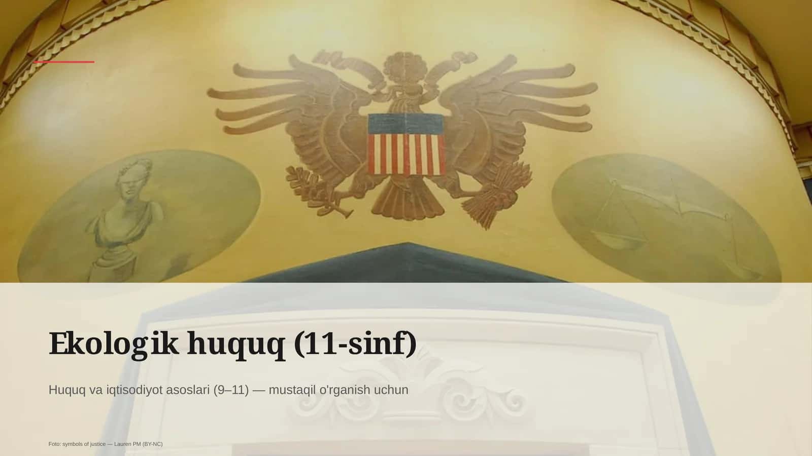 Ekologik huquq (11-sinf) 1