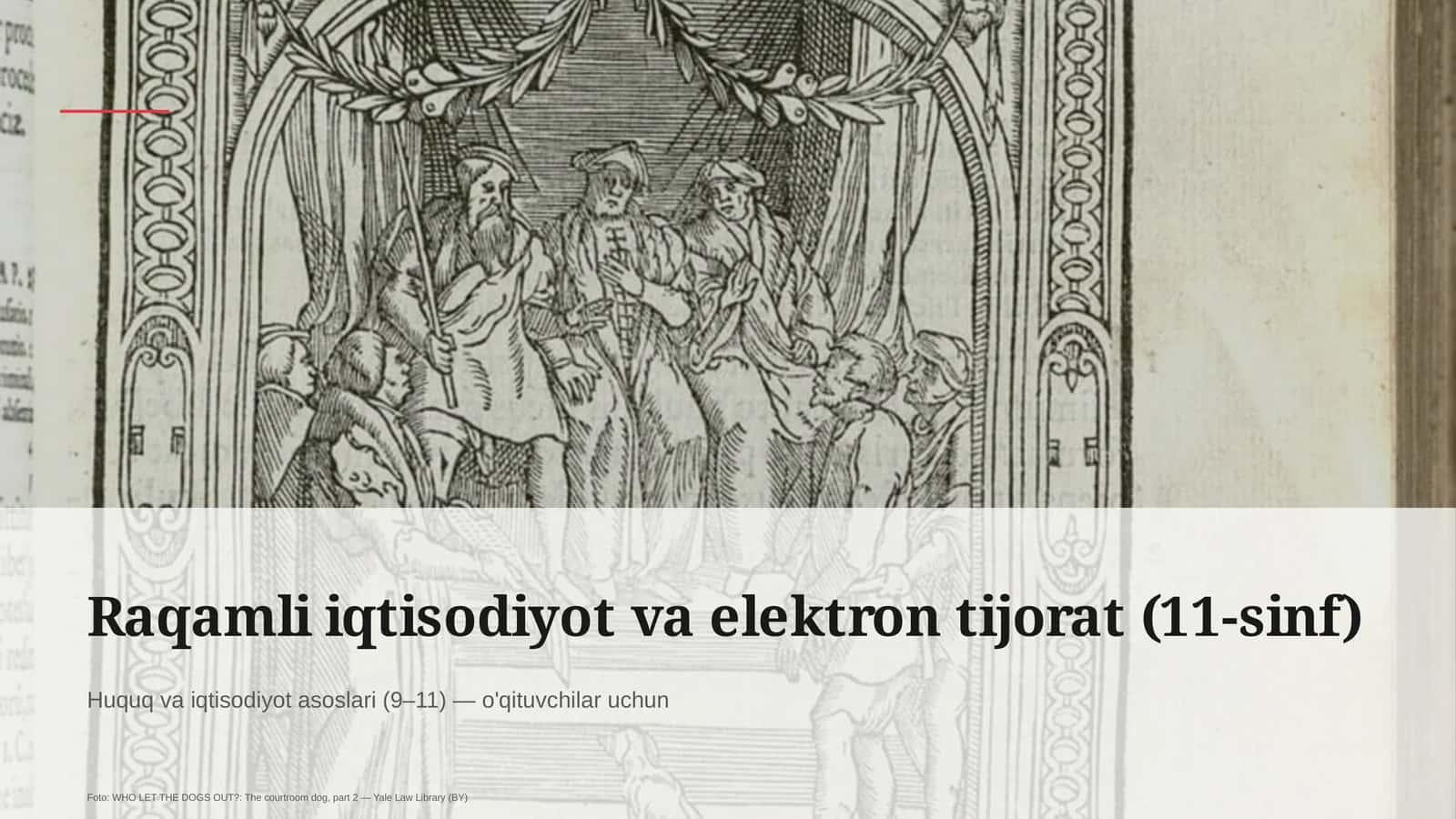 Huquq va iqtisodiyot asoslari (9– 11) — o'qituvchilar uchun 1