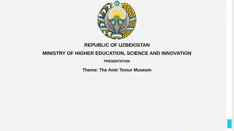 The AmirTemurMuseum