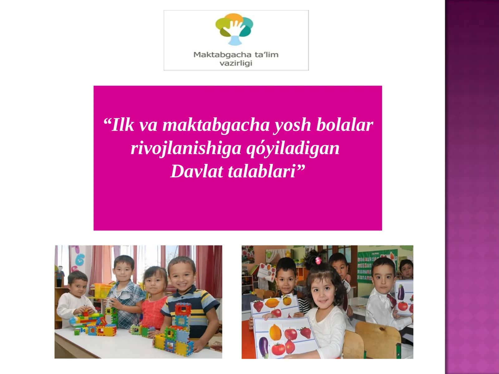 Ilk va Maktabgacha Yosh Bolalar Rivojlanishi 1