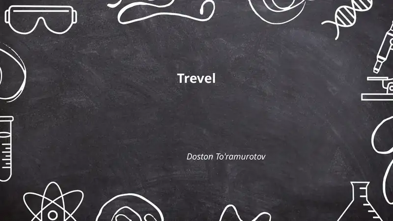 Trevel Planning and Itineraries 1