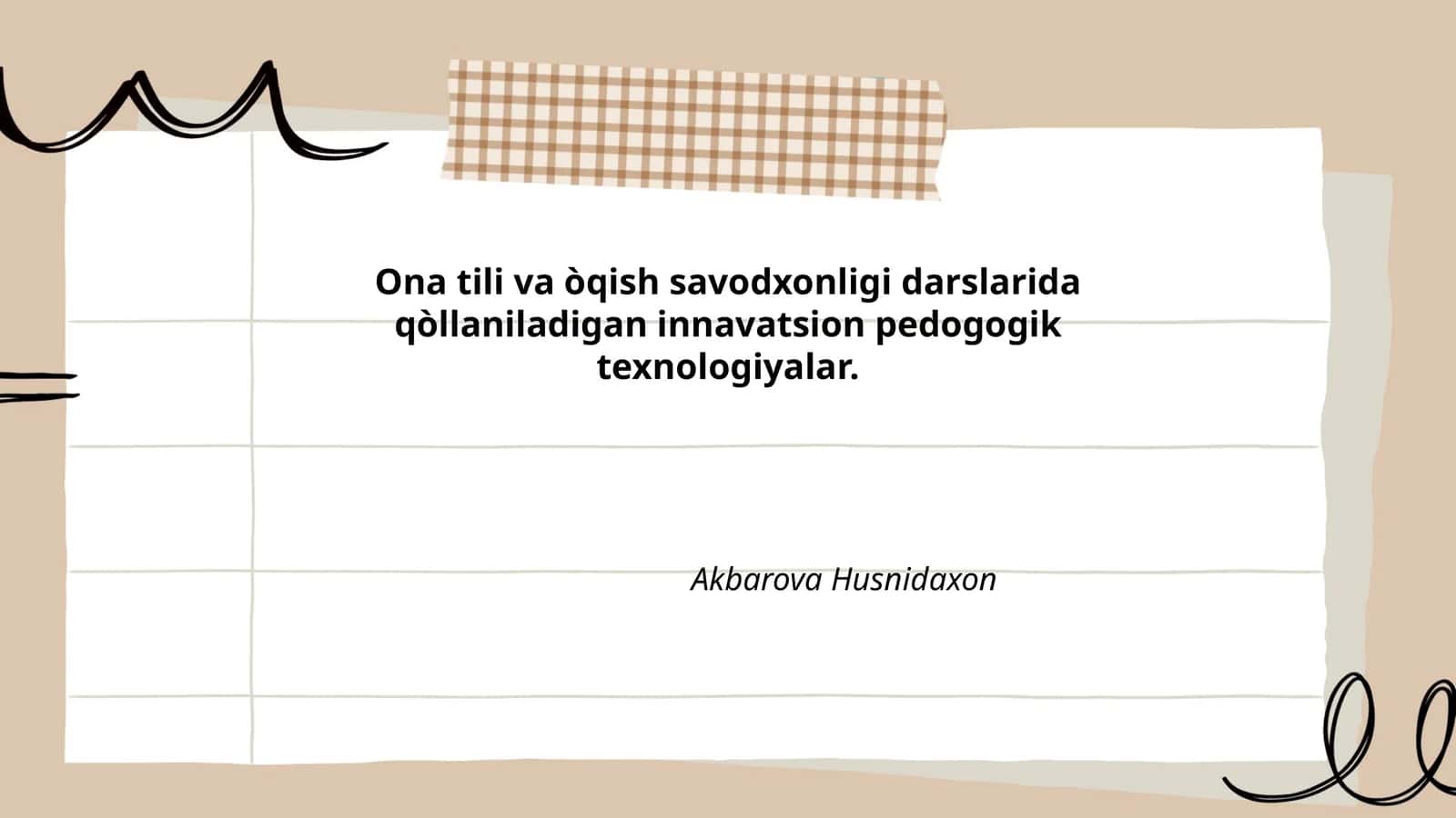 Innovatsion pedogogik texnologiyalar 1