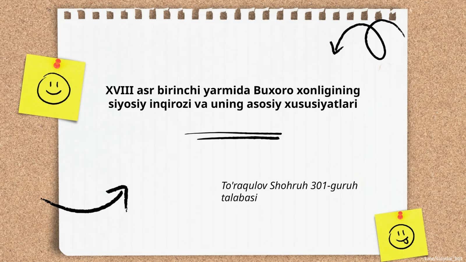 XVIII asr birinchi yarmida Buxoro xonligining siyosiy inqirozi va uning asosiy xususiyatlari 1