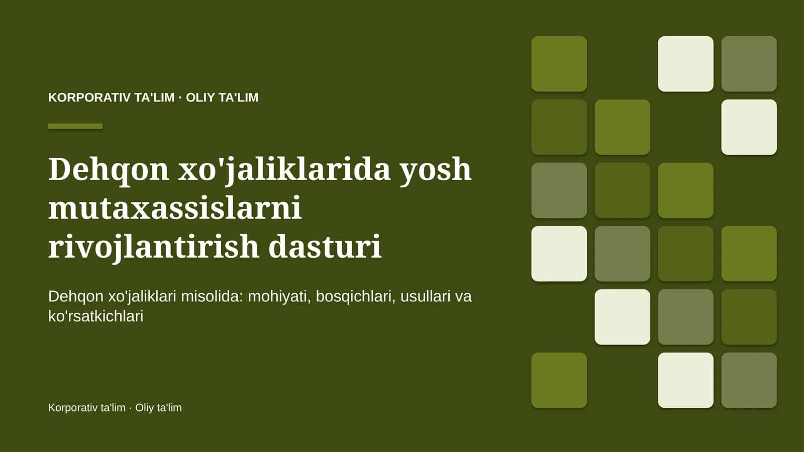 dehqon xo'jaliklarida yosh mutaxassislarni rivojlantirish dasturi 4997 1