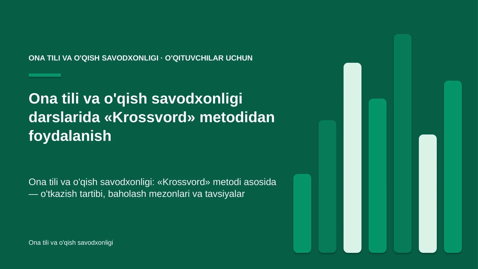 ona tili va o'qish savodxonligi darslarida krossvord metodidan foydalanish 6365 1