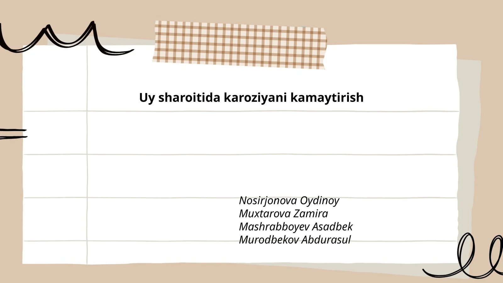 Uy sharoitida karoziyani kamaytirish 1