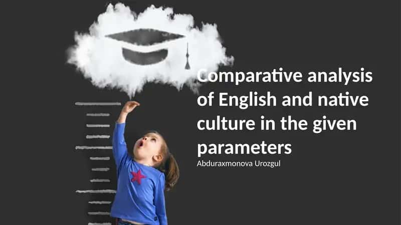 Comparative analysis of English and native culture in the given parameters 1