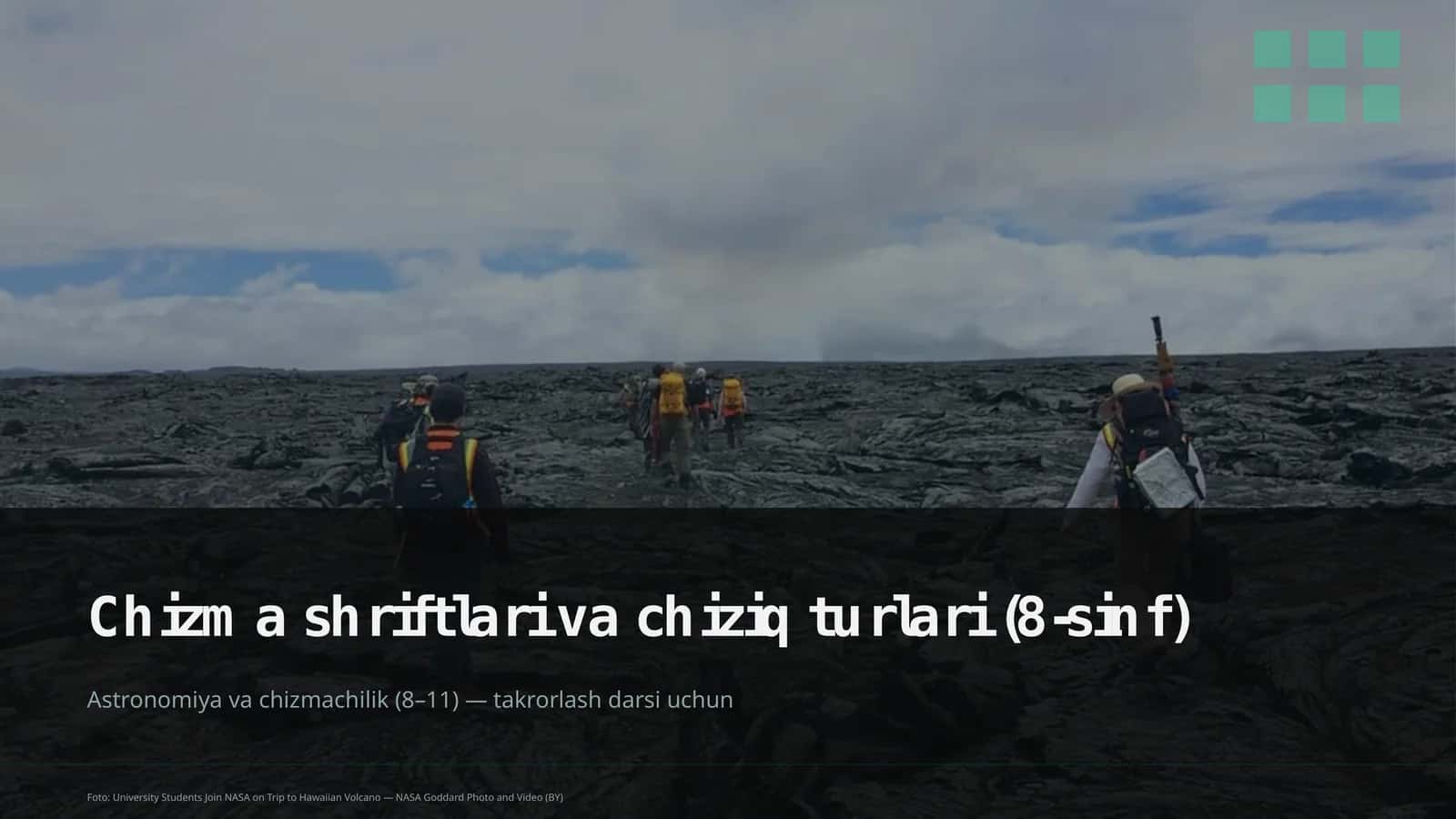 Chizma shriftlari va chiziq turlari (8-sinf) 1