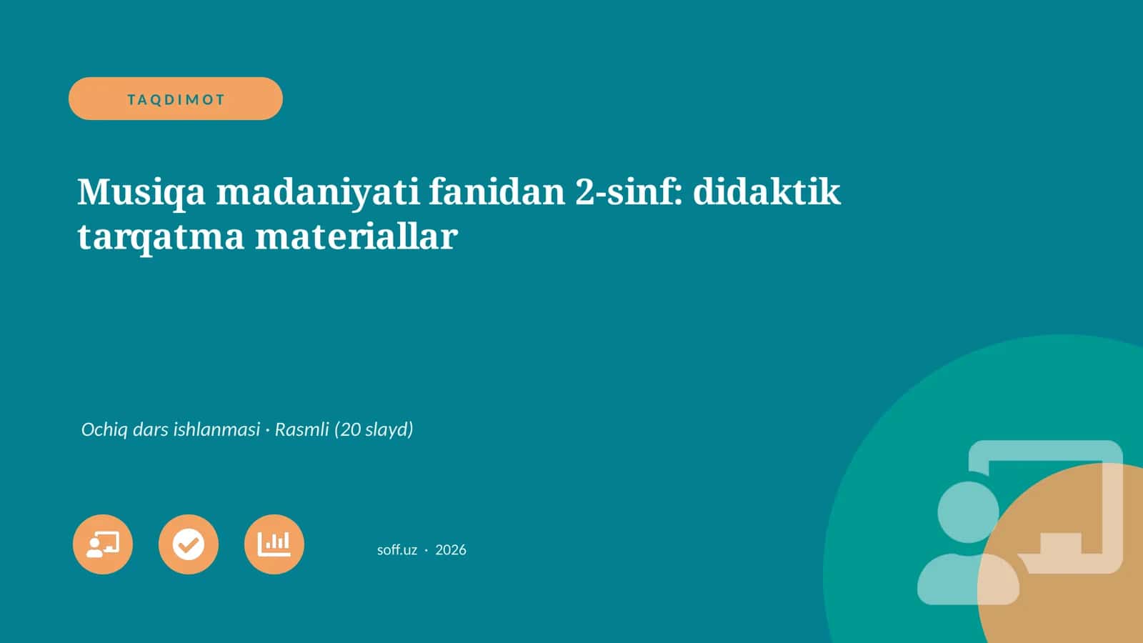 Musiqa madaniyati fanidan 2-sinf: didaktik tarqatma materiallar 1