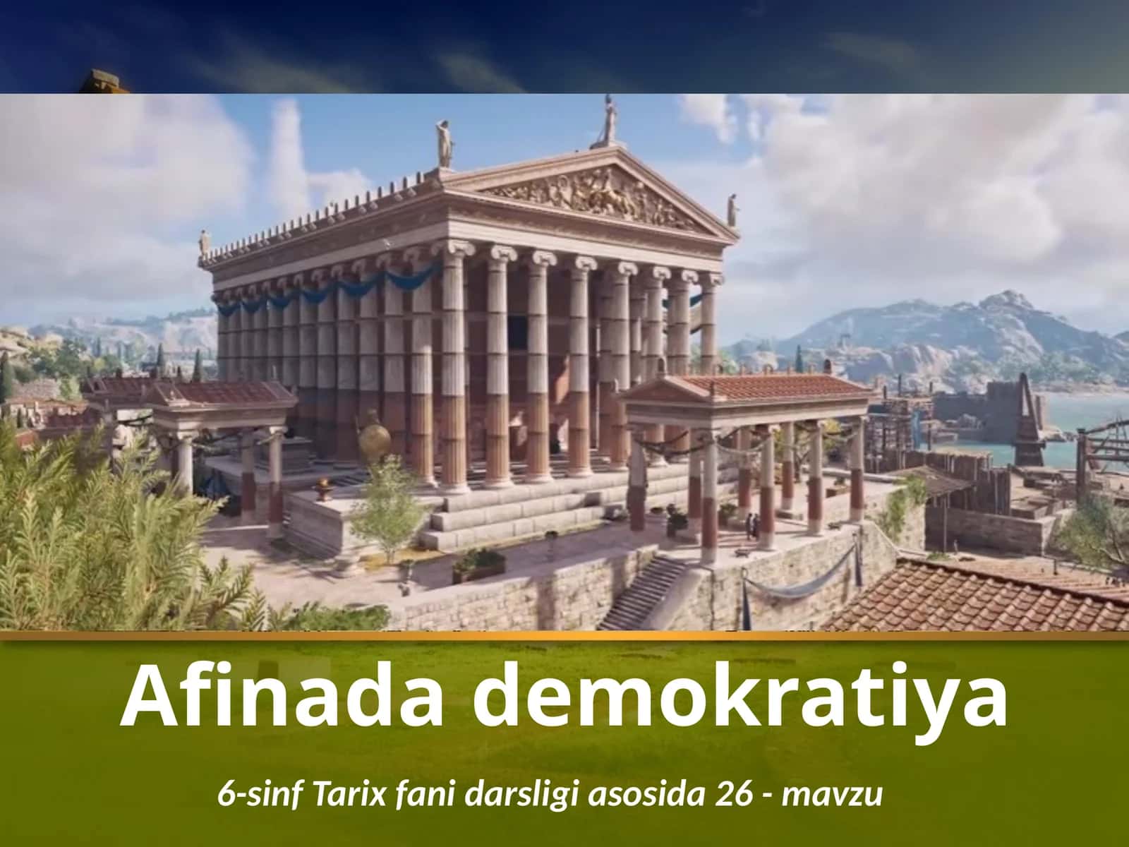 6-sinf Tarix fanidan faol ishlar 1