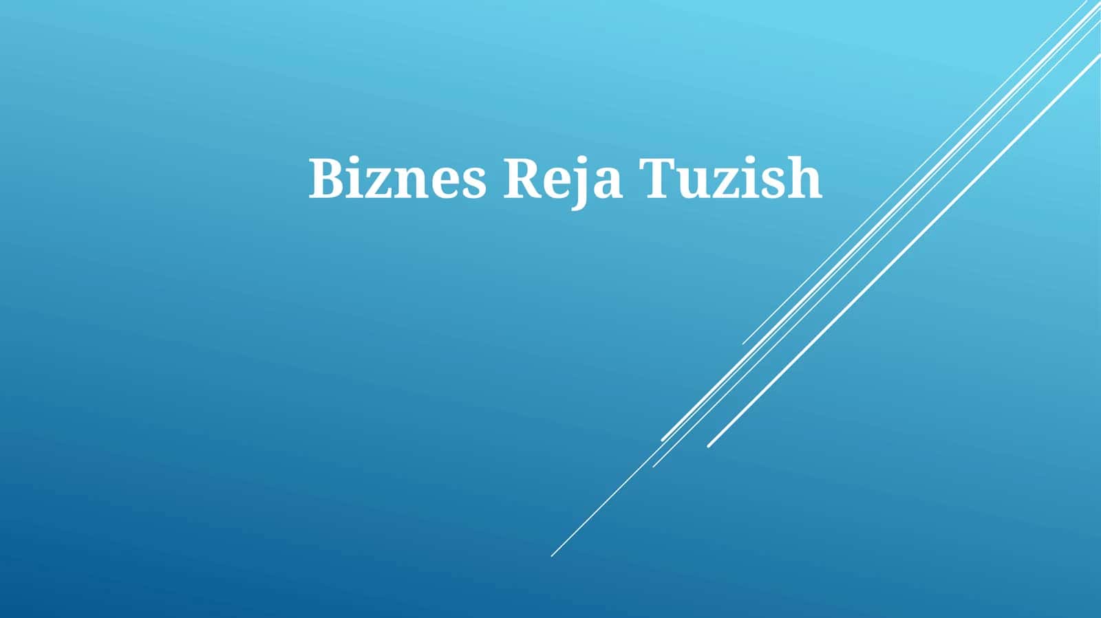 Biznes Reja Tuzish 1