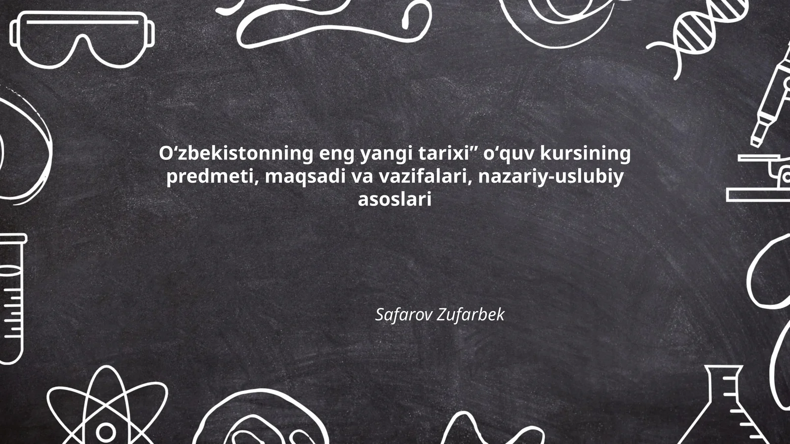 Oʻzbekistonning eng yangi tarixi” 1