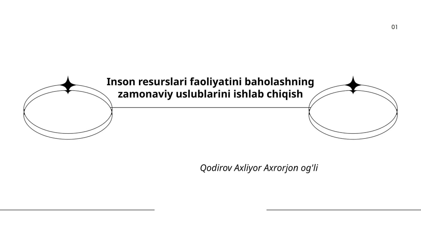 Inson resurslarini faoliyatini baholashning zamonaviy uslublarini ishlab chiqish 1