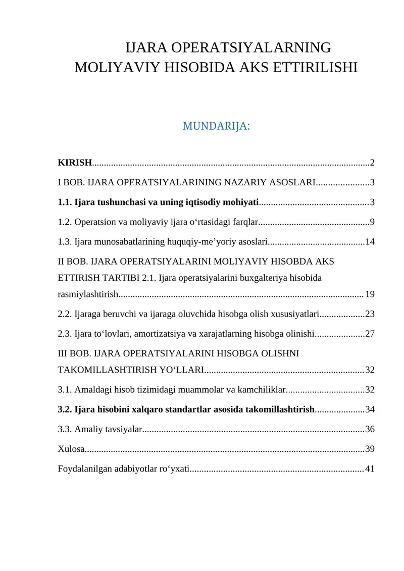 IJARA OPERATSIYALARNING MOLIYAVIY HISOBIDA AKS ETTIRILISHI 1