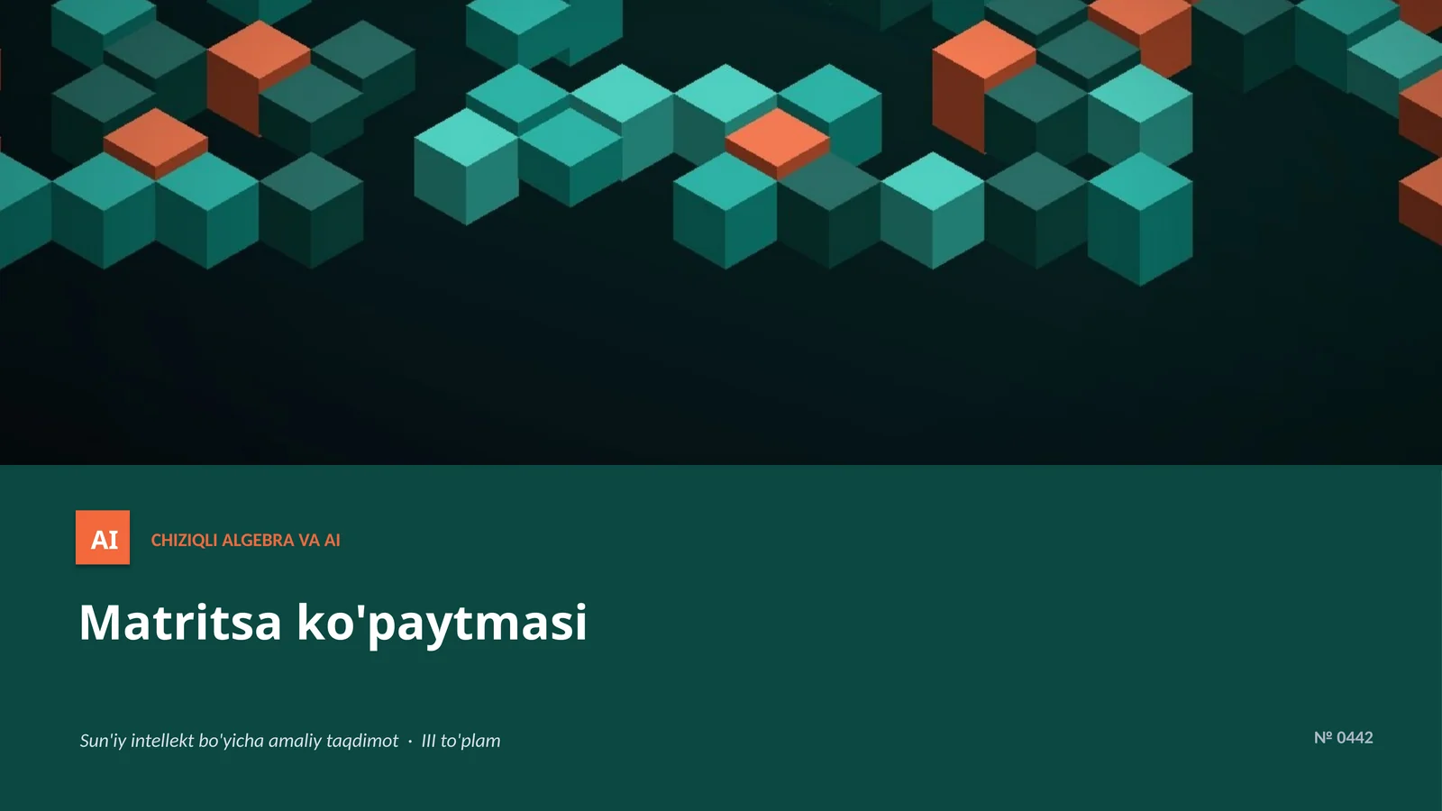 Matritsa ko'paytmasi 1