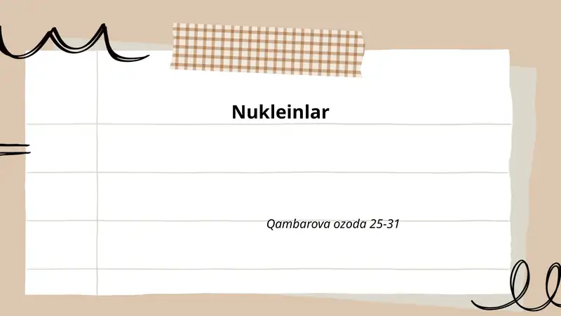 Nukleinlar 1