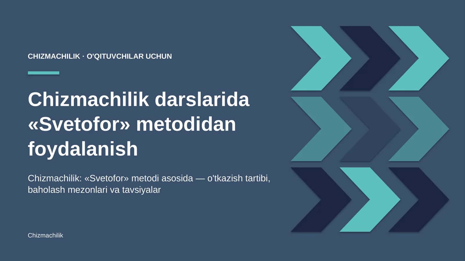 chizmachilik darslarida svetofor metodidan foydalanish 3433 1