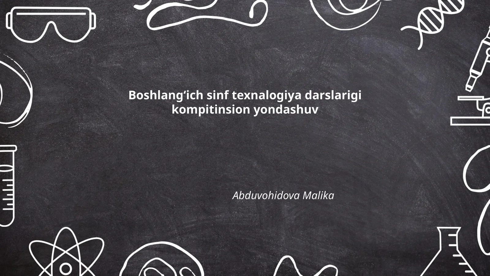 Boshlangʻich sinf texnalogiya darslarigi kompitinsion yondashuv 1