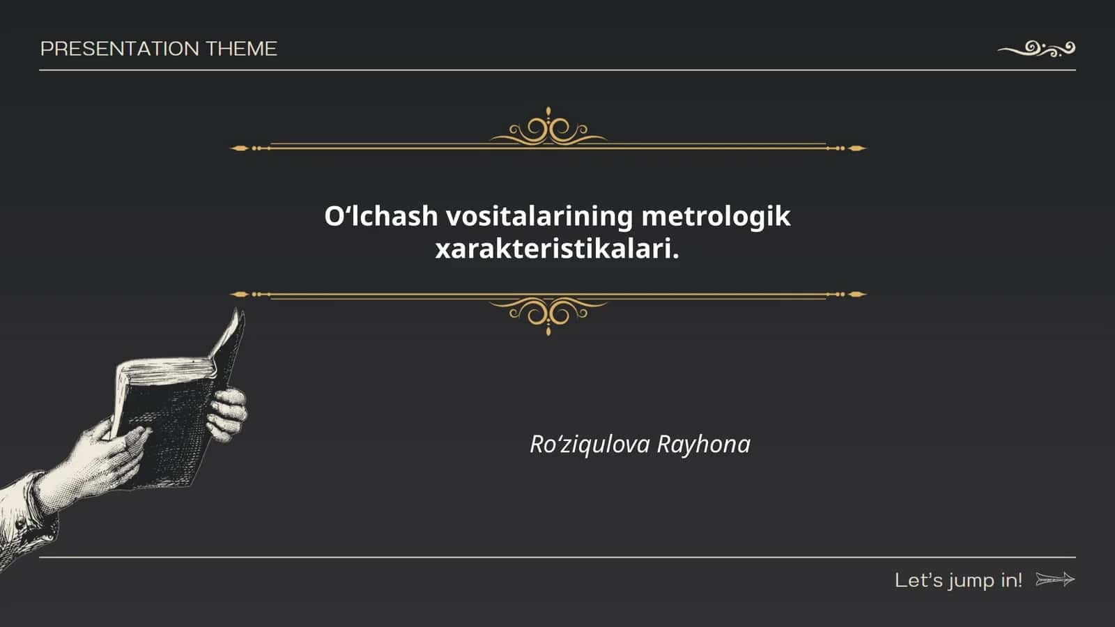 O'lchash vositalarining metrologik xarakteristikalari 1