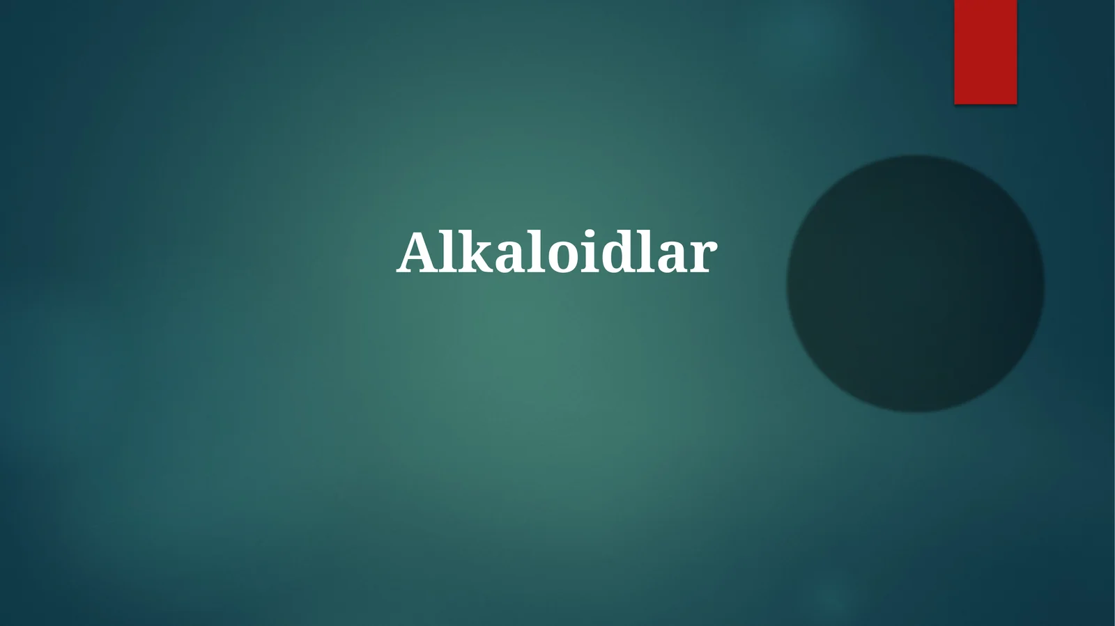 Alkaloidlar 1