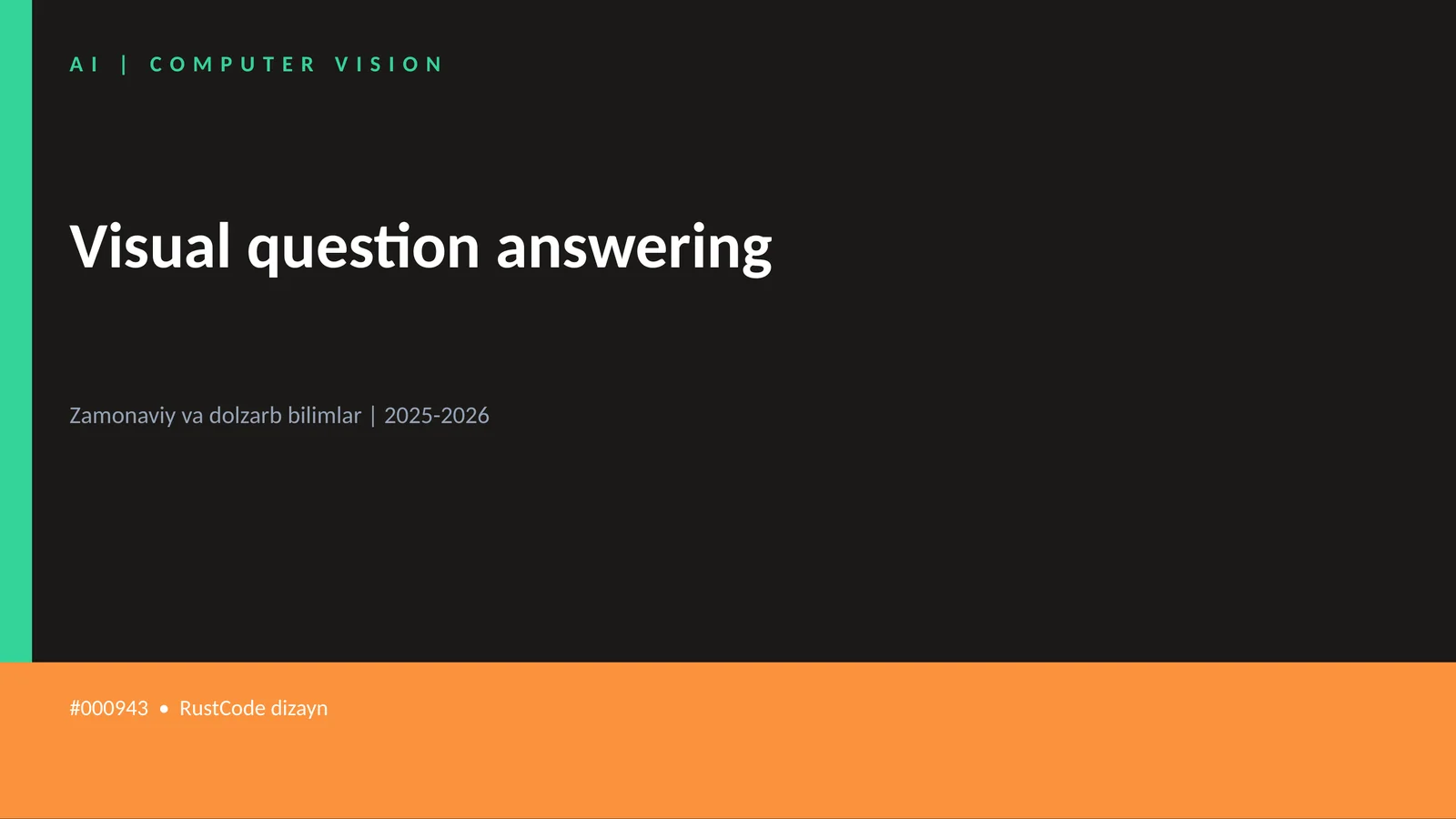 Visual question answering 1
