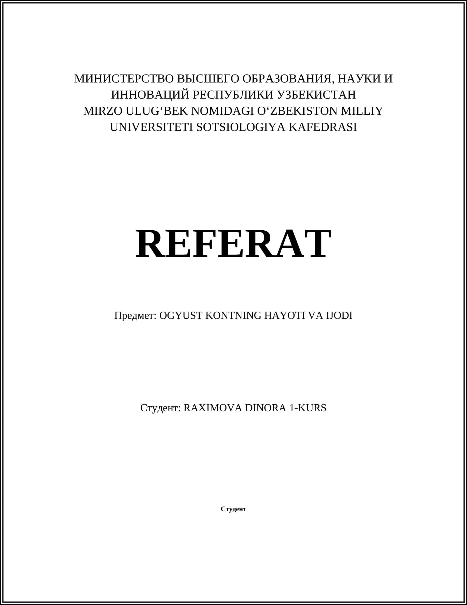 Ogyust Kontning hayoti va ijodi 1