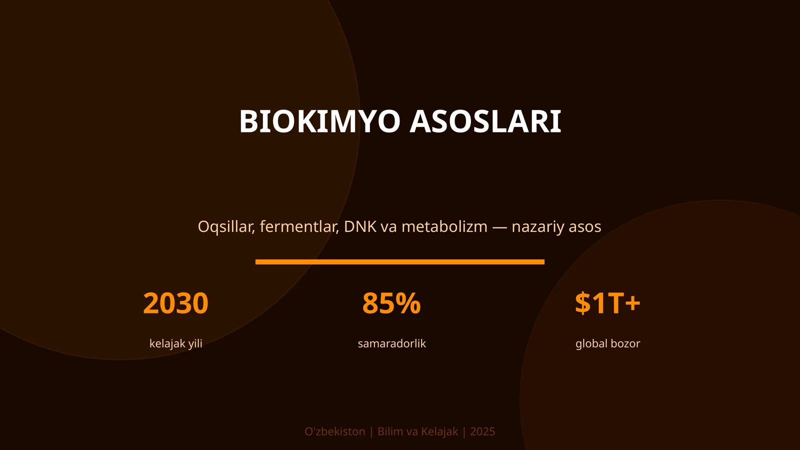 BIOKIMYO ASOSLARI 1