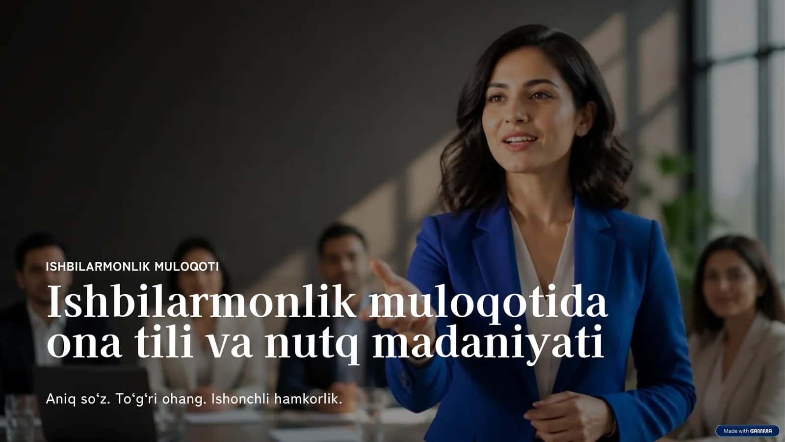 ISHBILARMONLIK MULOQOTI 1