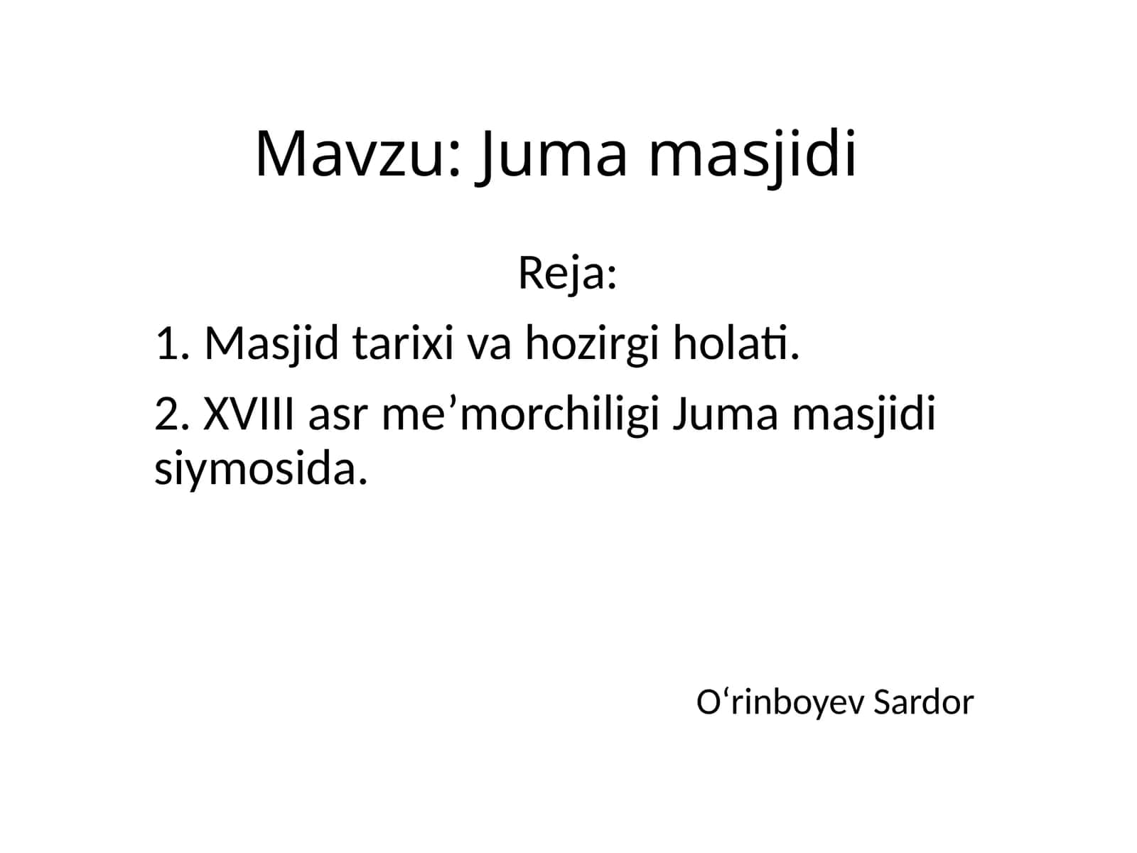 Jumamasjidi 1