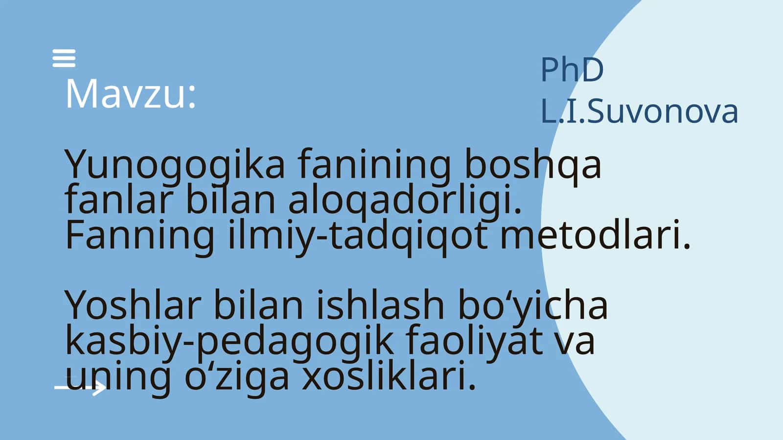 Yunogogika fanining boshqa fanlar bilan aloqadorligi. Fanning ilmiy-tadqiqot metodlari. Yoshlar bilan ishlash bo‘yicha kasbiy-pedagogik faoliyat va uning o‘ziga xosliklari 1