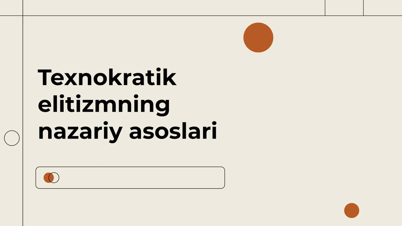 Texnokratik elitizmning nazariy asoslari 1