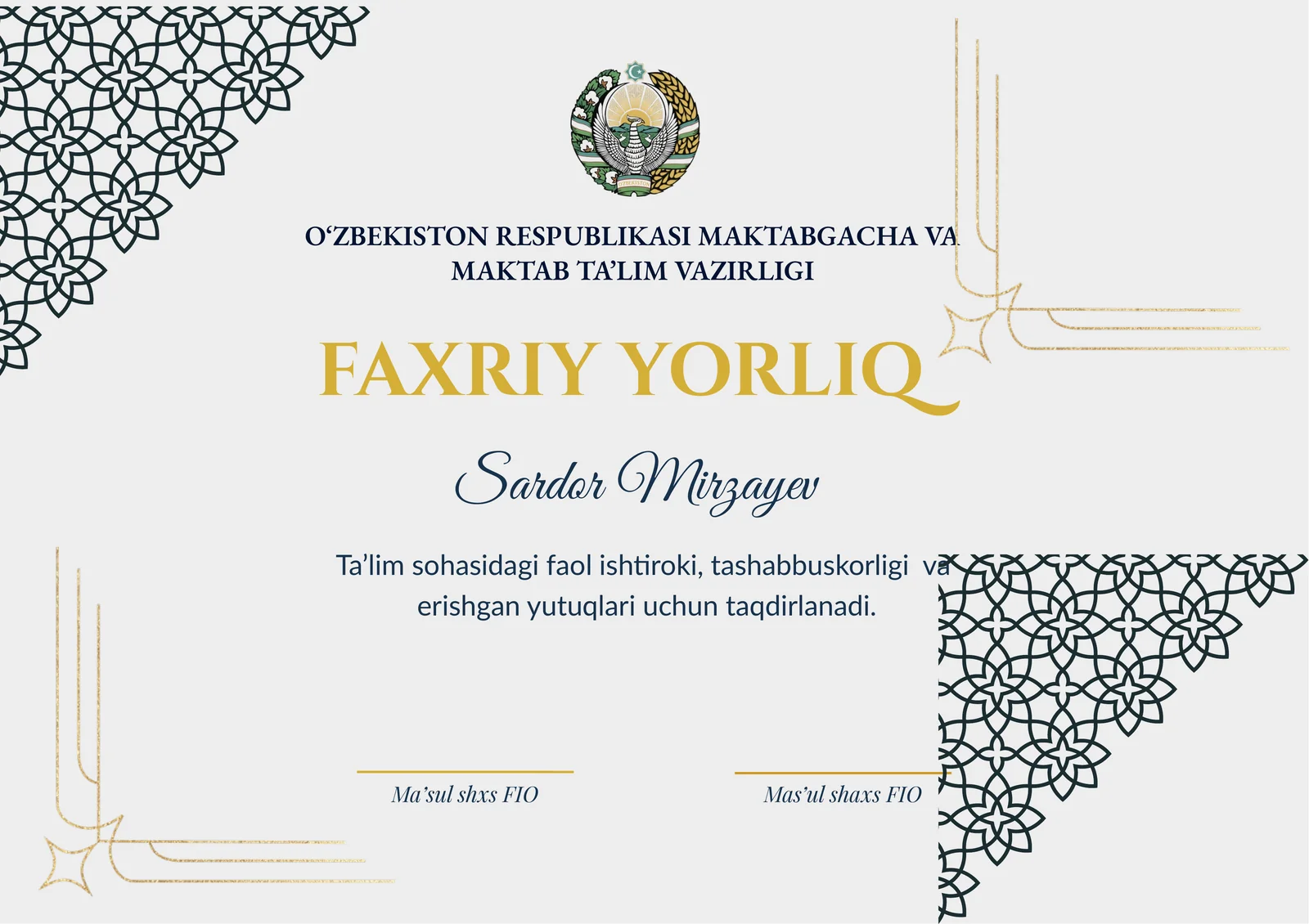 FAXRIY YORLIQ 1
