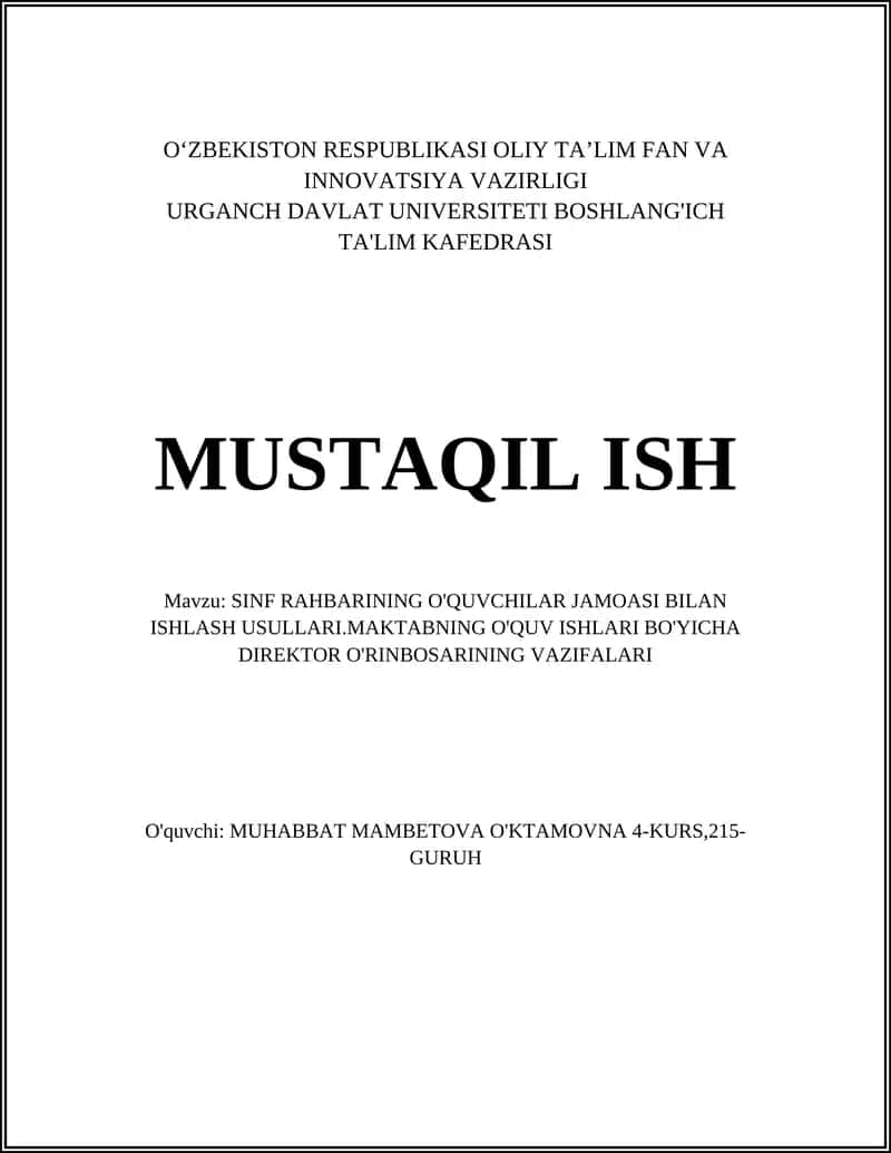O'quvchilar jamoasi bilan ishlashning asosiy metodlari 1