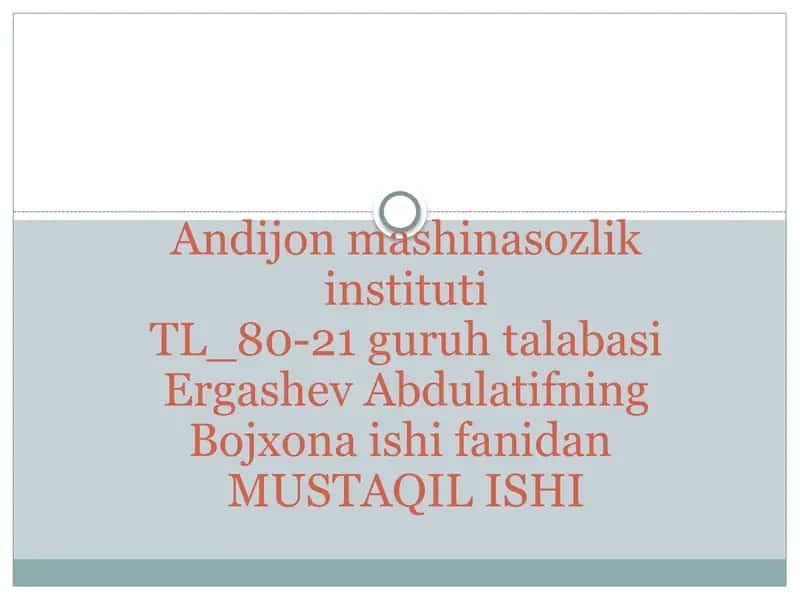 Bojxona ishida zamonaviy axborot texnologiyalarini qo‘llanilishi 1