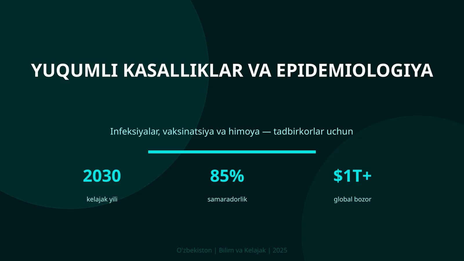 Yuqumli kasalliklar va epidemiologiya 1