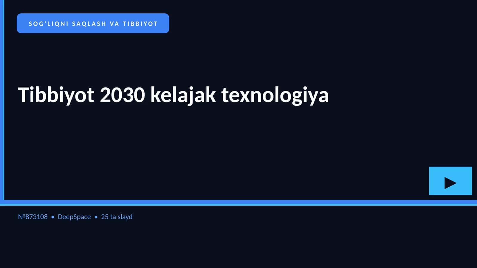 Tibbiyot 2030 kelajak texnologiya 1