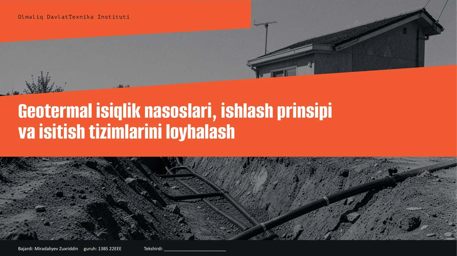 Geotermal tizim 1