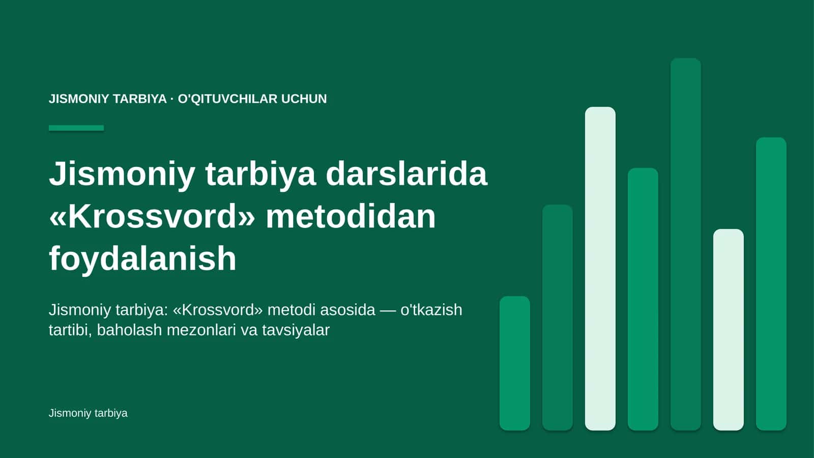 jismoniy tarbiya darslarida krossvord metodidan foydalanish 7654 1