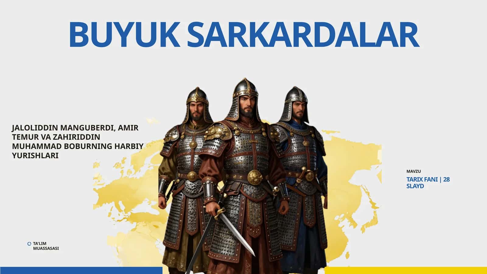 CHQBT. 10-sinf. Buyuk sarkardalar 1