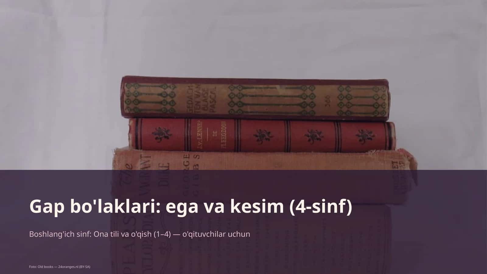 Gap bo'laklari: ega va kesim (4-sinf) 1