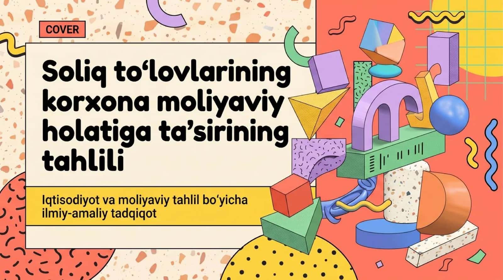 Soliq toʻlovlarining korxona moliyaviy holatiga taʼsirining tahlili 1