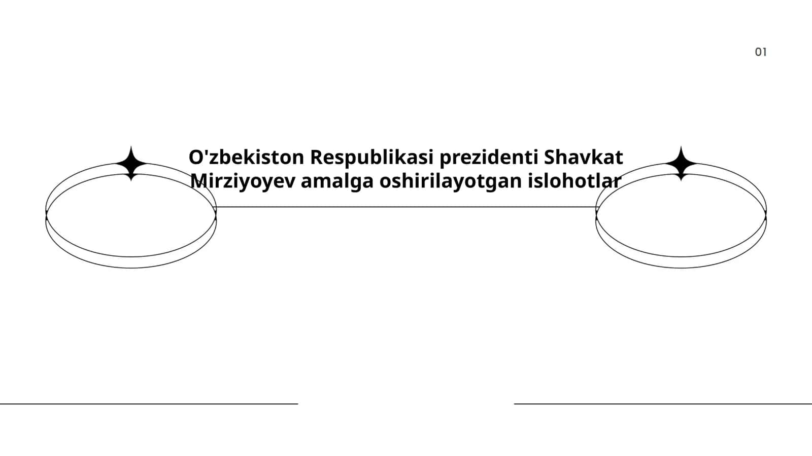 O'zbekiston Respublikasi prezidenti Shavkat Mirziyoyev amalga oshirilayotgan islohotlar 1